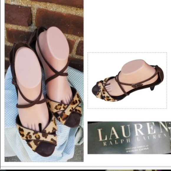 Lauren Ralph Lauren animal print sandals‎ 9.5 - Picture 12 of 12